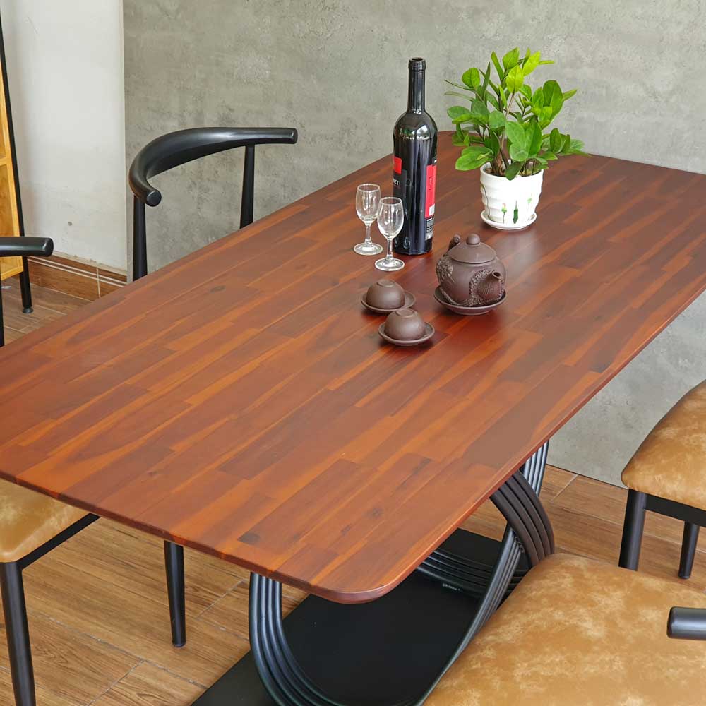 Combo bộ bàn ăn 160x80cm gỗ tràm 4 ghế ngồi Combo bộ bàn ăn 160x80cm gỗ tràm 4 ghế ngồi - hình 2