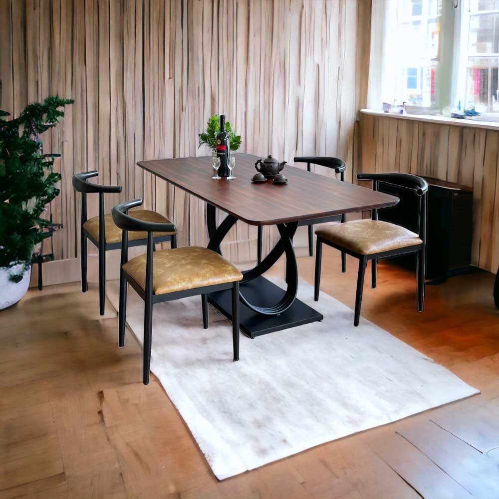 Combo bộ bàn ăn 160x80cm gỗ tràm 4 ghế ngồi Combo bộ bàn ăn 160x80cm gỗ tràm 4 ghế ngồi - hình 5