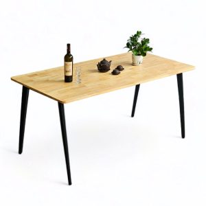 Combo bộ bàn ăn 6 ghế bọc nệm chân sắt - hình 1