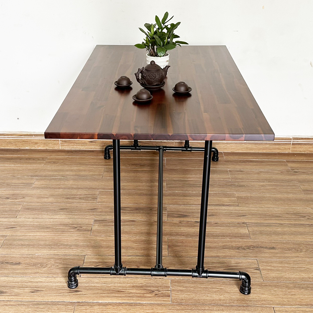 Combo bộ bàn ăn chân ống nước và 6 ghế Bull sắt bọc nệm Combo bộ bàn ăn chân ống nước và 6 ghế Bull sắt bọc nệm - hình 5