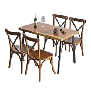 Lỗi 404 Combo bộ bàn ăn gỗ me tây 4 ghế bistro
