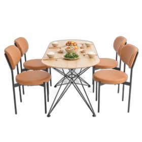 Combo bộ bàn ăn hình Oval 4 ghế ngồi
