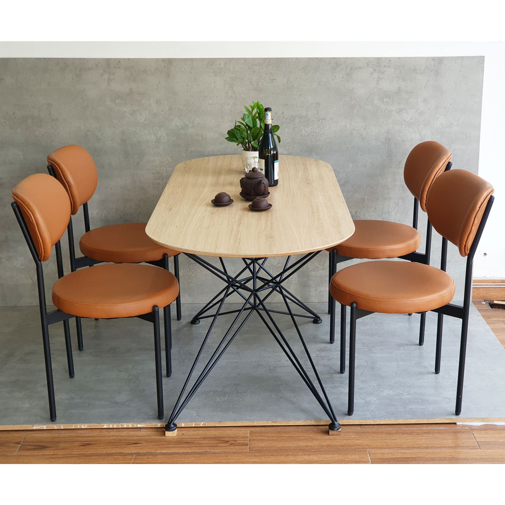 Combo bộ bàn ăn hình Oval 4 ghế ngồi Combo bộ bàn ăn hình Oval 4 ghế ngồi - hình 3