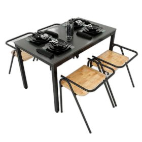 Combo bộ bàn ăn và 4 ghế COZY nhiều màu