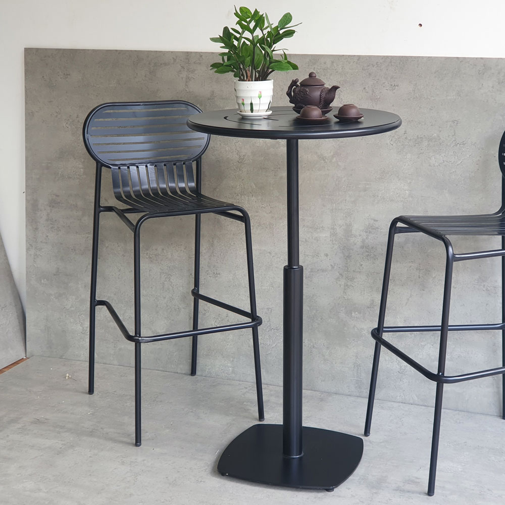 Combo bộ bàn bar sắt 60cm và 2 ghế bar sắt C Combo bộ bàn bar sắt 60cm và 2 ghế bar sắt C - hình 3