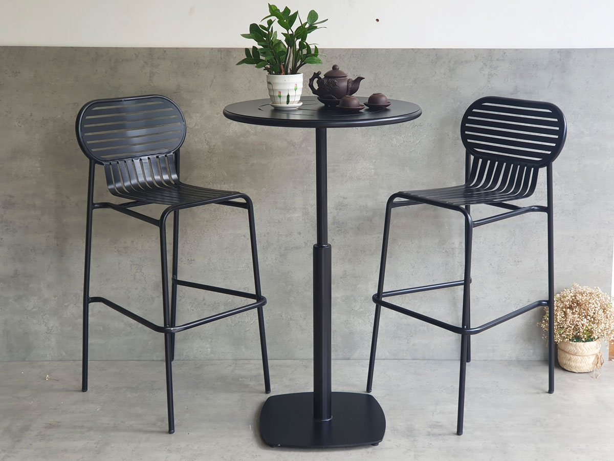 Combo bộ bàn bar sắt 60cm và 2 ghế bar sắt C Combo bộ bàn bar sắt 60cm và 2 ghế bar sắt C - hình 4