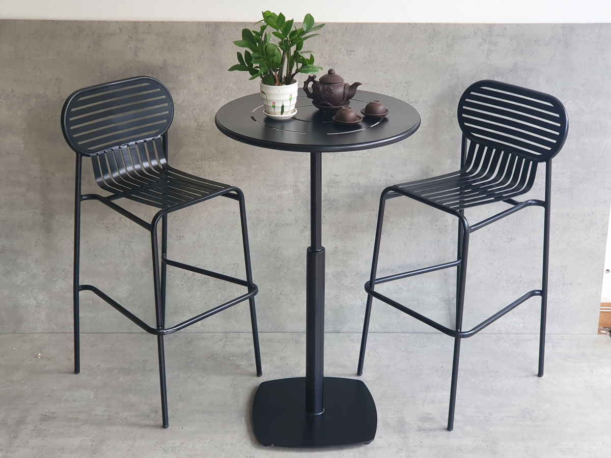 Combo bộ bàn bar sắt 60cm và 2 ghế bar sắt C Combo bộ bàn bar sắt 60cm và 2 ghế bar sắt C - hình 5