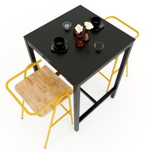 Combo bộ bàn bar và 2 ghế bar COZY nhiều màu C - hình 1