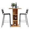 Combo bộ bàn bar vuông 70x70cm và 2 ghế bar sắt C
