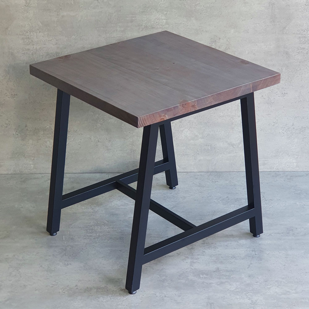 Combo bộ bàn cafe chữ nhật 70x70cm gỗ thông và 2 ghế đôn C Combo bộ bàn cafe chữ nhật 70x70cm gỗ thông và 2 ghế đôn C - hình 5