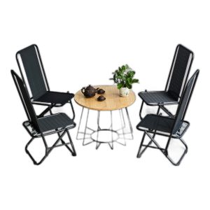 Lỗi 404 Combo bộ bàn cafe gỗ cao su và 4 ghế lưới xếp gọn C