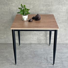 Combo bộ bàn ghế ăn 2 người ngồi gỗ plywood chân sắt - hình 1