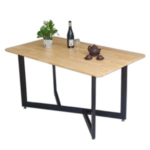 Combo bộ bàn ghế ăn chữ nhật 140x60cm 4 ghế ngồi