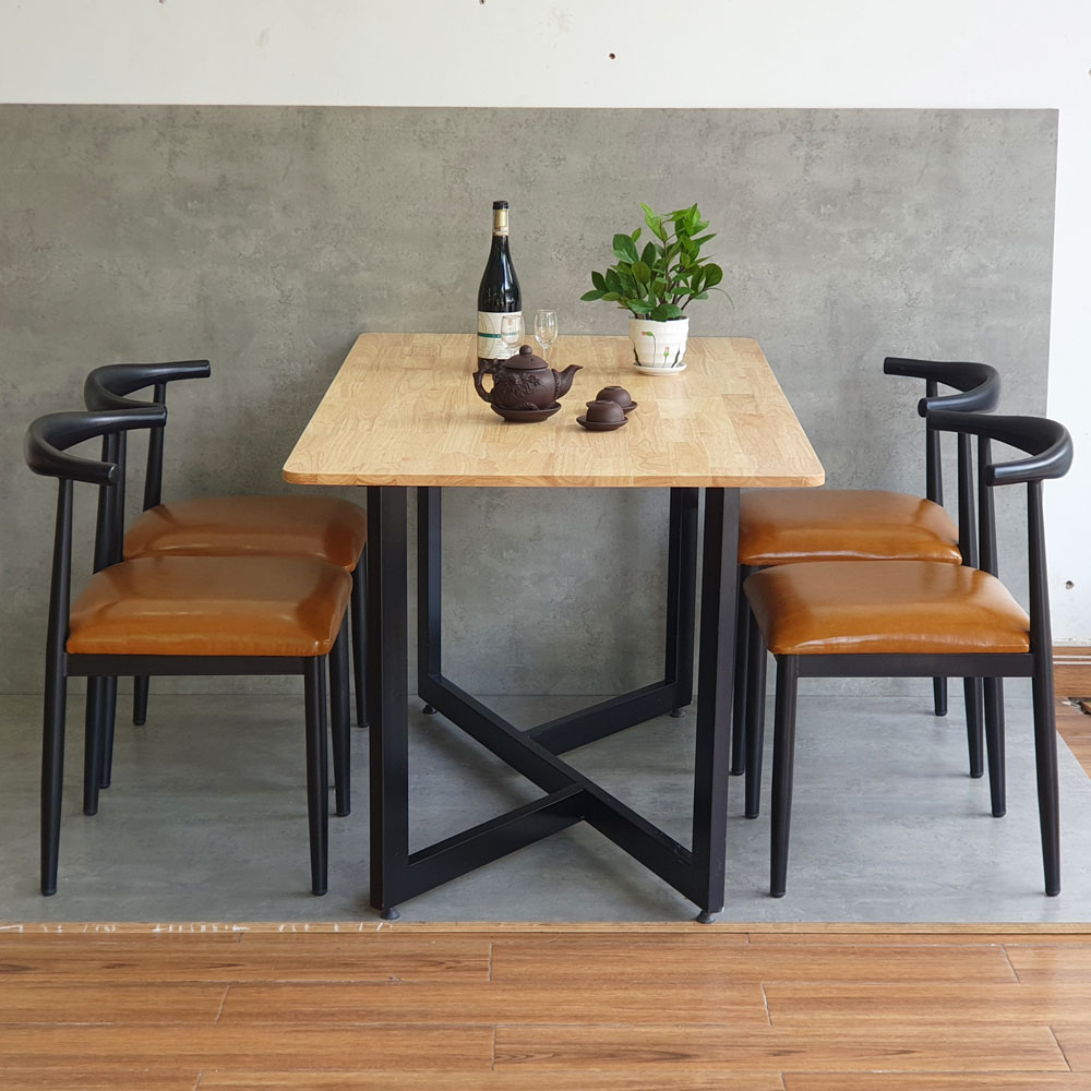 Combo bộ bàn ghế ăn chữ nhật 140x60cm 4 ghế ngồi Combo bộ bàn ghế ăn chữ nhật 140x60cm 4 ghế ngồi - hình 2