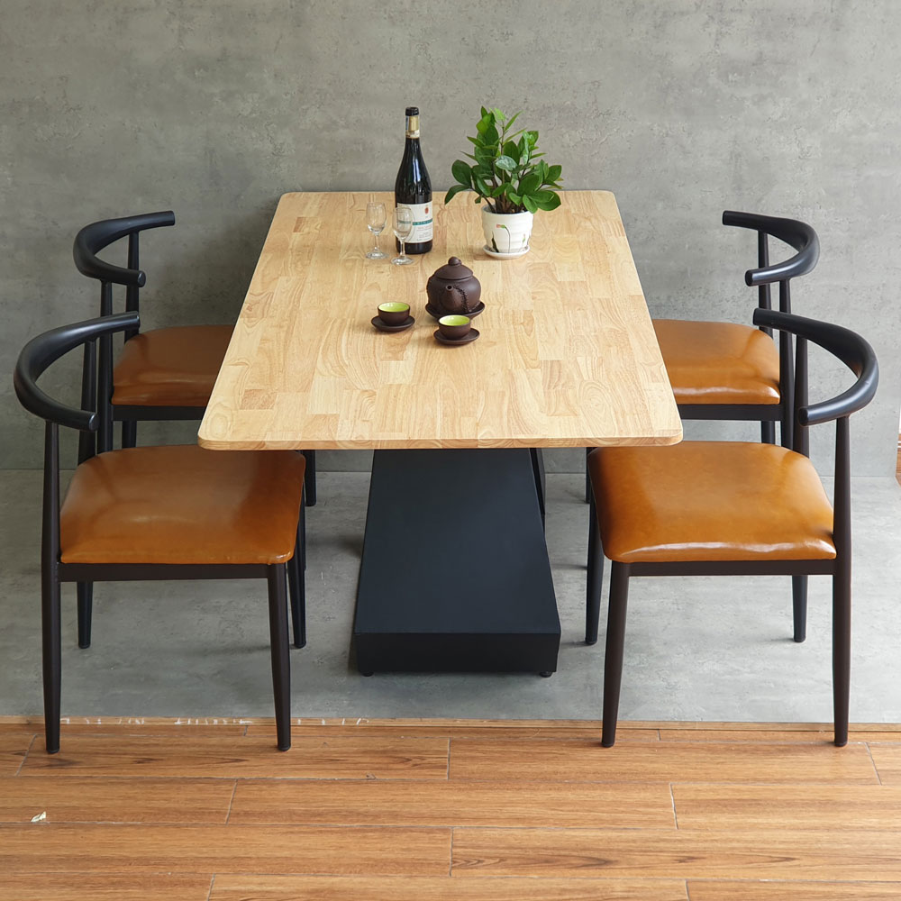 Combo bộ bàn ghế ăn chữ nhật 160x80cm 4 ghế ngồi Combo bộ bàn ghế ăn chữ nhật 160x80cm 4 ghế ngồi - hình 3