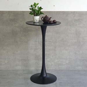 Combo bộ bàn ghế bar Tulip mặt gỗ tròn 60cm 2 ghế C - hình 1