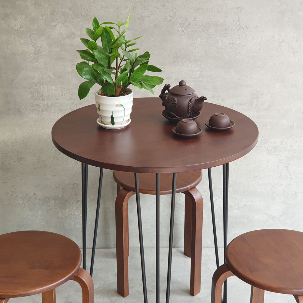 Combo bộ bàn ghế cafe 1 bàn tròn 60cm 3 ghế đôn C Combo bộ bàn ghế cafe 1 bàn tròn 60cm 3 ghế đôn C - hình 4
