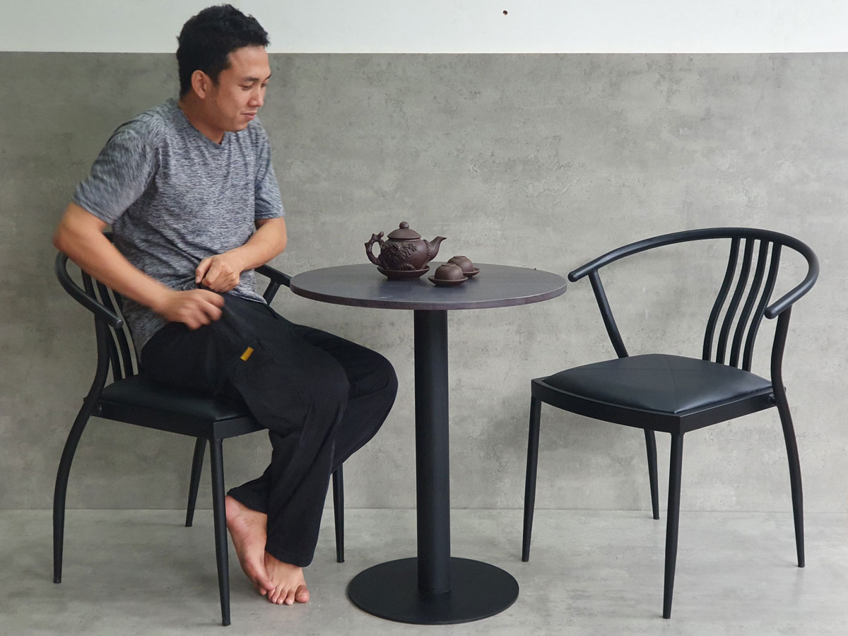 Combo bộ bàn ghế cafe 2 ghế 1 bàn cafe tròn C Combo bộ bàn ghế cafe 2 ghế 1 bàn cafe tròn C - hình 3