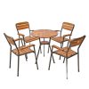 Combo bộ bàn ghế cafe ngoài trời Moon 03 chịu nắng mưa C