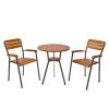 Combo bộ bàn ghế cafe ngoài trời Moon 03 chịu nắng mưa C