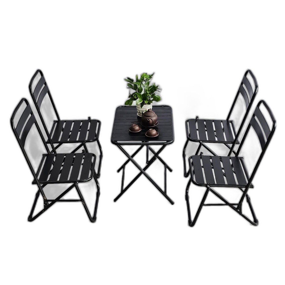 Combo bộ bàn ghế trà chanh gấp gọn bằng sắt sơn tĩnh điện C Combo bộ bàn ghế trà chanh gấp gọn bằng sắt sơn tĩnh điện C