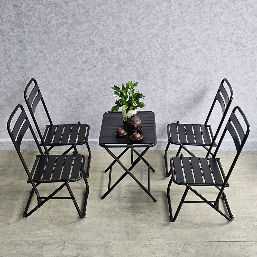 Combo bộ bàn ghế trà chanh gấp gọn bằng sắt sơn tĩnh điện C Combo bộ bàn ghế trà chanh gấp gọn bằng sắt sơn tĩnh điện C - hình 1