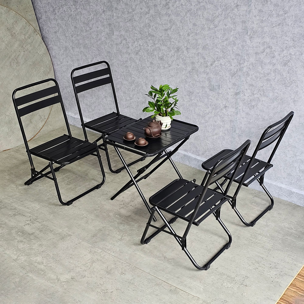 Combo bộ bàn ghế trà chanh gấp gọn bằng sắt sơn tĩnh điện C Combo bộ bàn ghế trà chanh gấp gọn bằng sắt sơn tĩnh điện C - hình 3