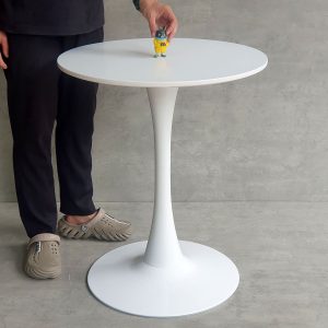 Combo bộ bàn ghế Tulip mặt tròn 60cm 2 ghế trong suốt C - hình 1