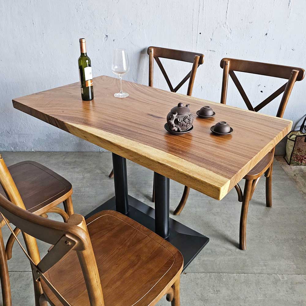 Combo bộ bàn gỗ me tây 4 ghế bistro Combo bộ bàn gỗ me tây 4 ghế bistro - hình 4