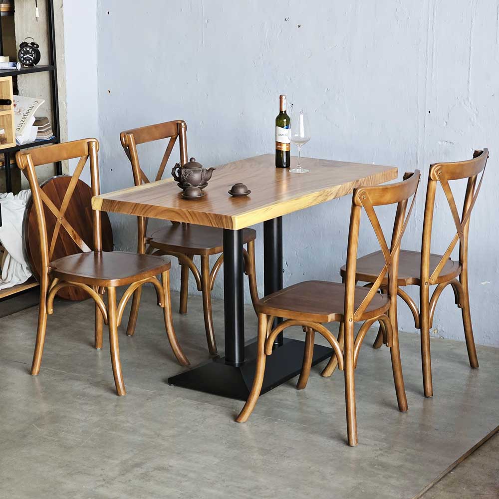 Combo bộ bàn gỗ me tây 4 ghế bistro Combo bộ bàn gỗ me tây 4 ghế bistro - hình 5