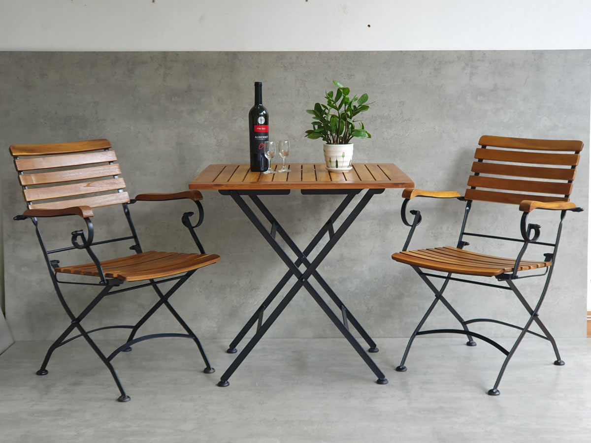 Combo bộ bàn ngoài trời xếp gọn 75x75cm và 2 ghế xếp C Combo bộ bàn ngoài trời xếp gọn 75x75cm và 2 ghế xếp C - hình 1