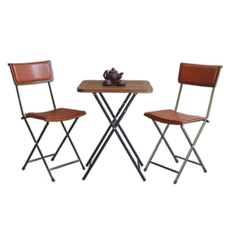 Trang chủ Combo bộ bàn xếp gọn 55x55cm và 2 ghế xếp ngoài trời C