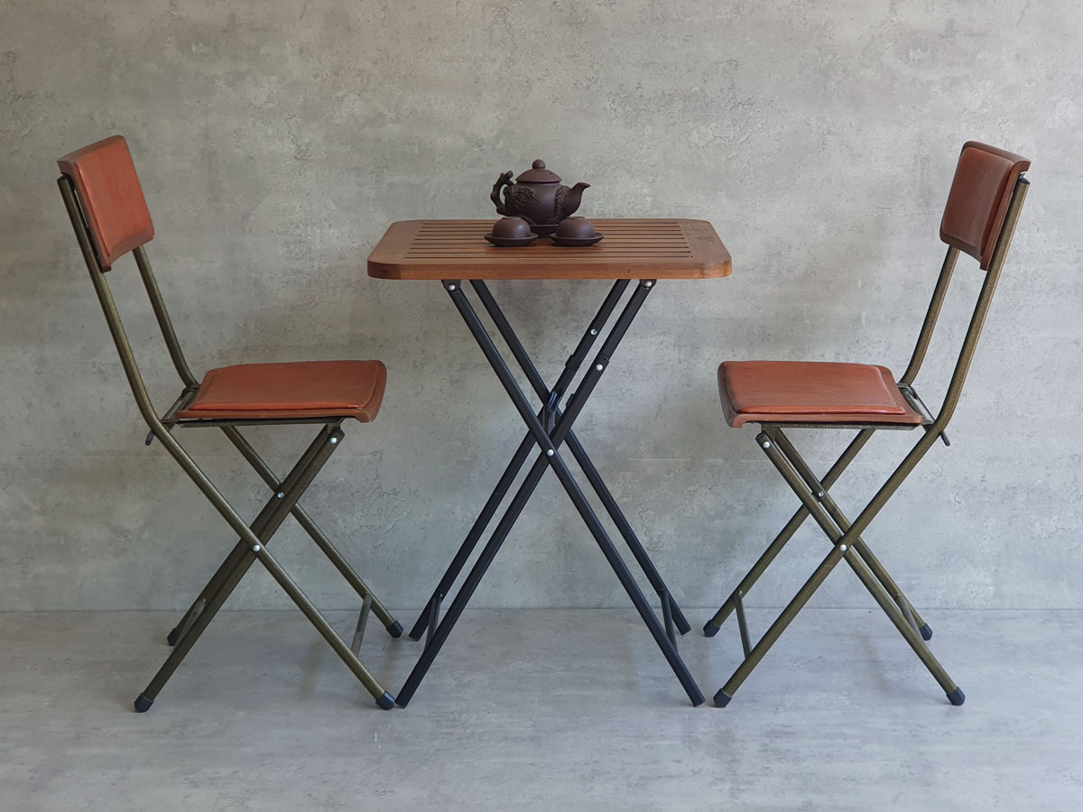 Combo bộ bàn xếp gọn 55x55cm và 2 ghế xếp ngoài trời C Combo bộ bàn xếp gọn 55x55cm và 2 ghế xếp ngoài trời C - hình 3