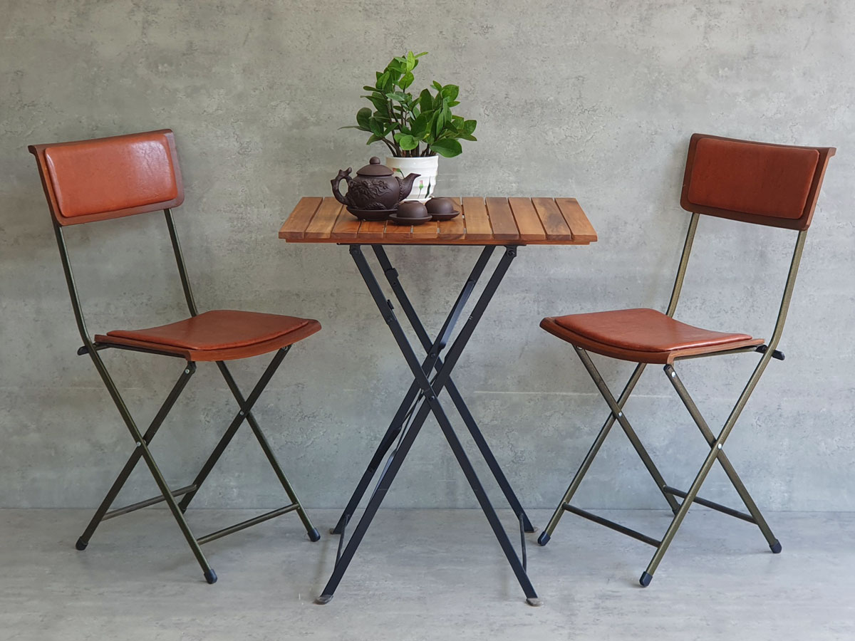Combo bộ bàn xếp gọn 60x60cm và 2 ghế xếp gọn gỗ tràm C Combo bộ bàn xếp gọn 60x60cm và 2 ghế xếp gọn gỗ tràm C - hình 3