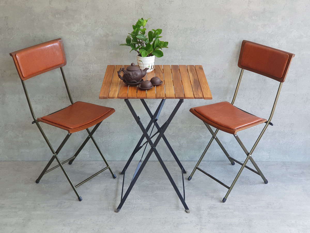 Combo bộ bàn xếp gọn 60x60cm và 2 ghế xếp gọn gỗ tràm C Combo bộ bàn xếp gọn 60x60cm và 2 ghế xếp gọn gỗ tràm C - hình 4