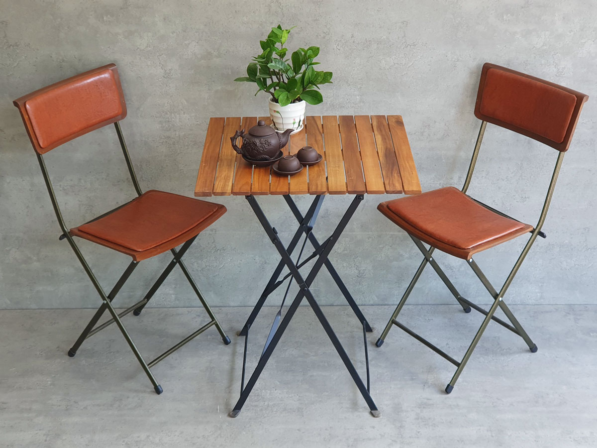 Combo bộ bàn xếp gọn 60x60cm và 2 ghế xếp gọn gỗ tràm C Combo bộ bàn xếp gọn 60x60cm và 2 ghế xếp gọn gỗ tràm C - hình 5