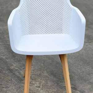 Ghế AIRO nhựa đúc lưng lựa chân gỗ - hình 1