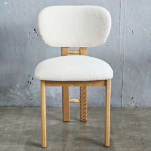 Ghế Amazon bọc lông cừu chân gỗ Ash - hình 1
