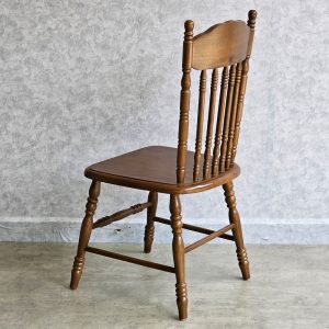 Ghế Amish lưng tựa cao 7 nan gỗ cao su - hình 1