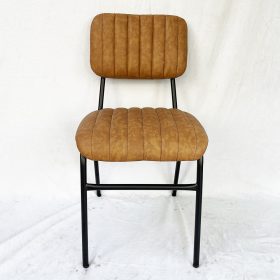 Ghế ăn, ghế cafe nệm bọc da chân sắt sơn tĩnh điện GA68024 - hình 1