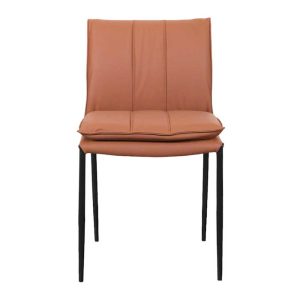 Ghế ăn nệm da microfiber chân sắt - hình 1