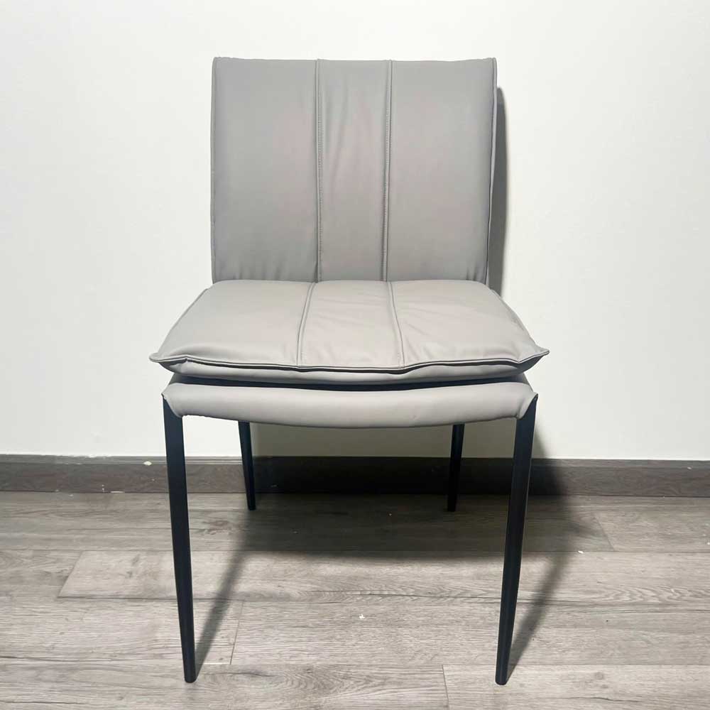 Ghế ăn nệm da microfiber chân sắt Ghế ăn nệm da microfiber chân sắt - hình 2