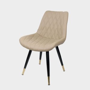 Ghế Aster chân sắt, mặt ghế bọc nệm da PU - hình 1