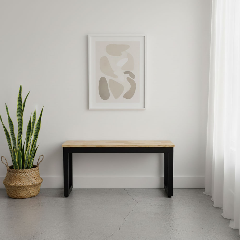 Ghế băng 90x28x45cm gỗ cao su Ghế băng 90x28x45cm gỗ cao su - hình 2
