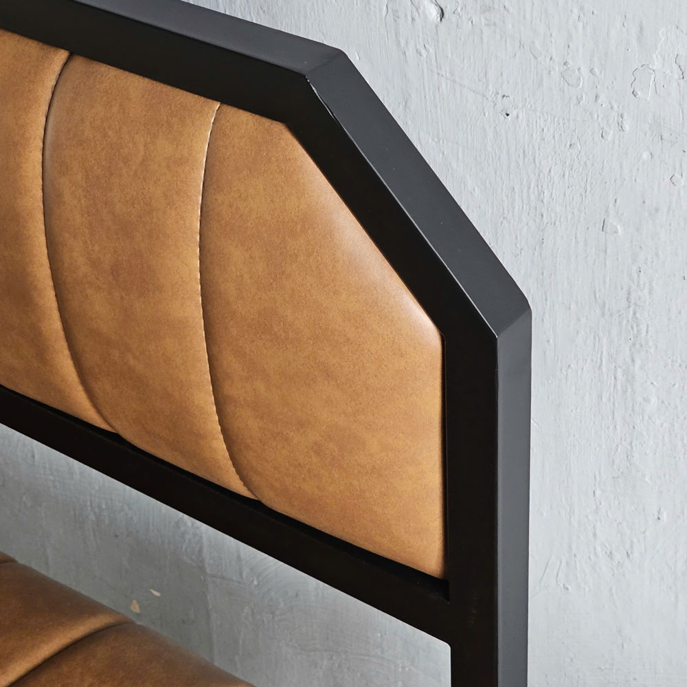 Ghế băng bọc nệm 100x55x87cm khung sắt Ghế băng bọc nệm 100x55x87cm khung sắt - hình 2