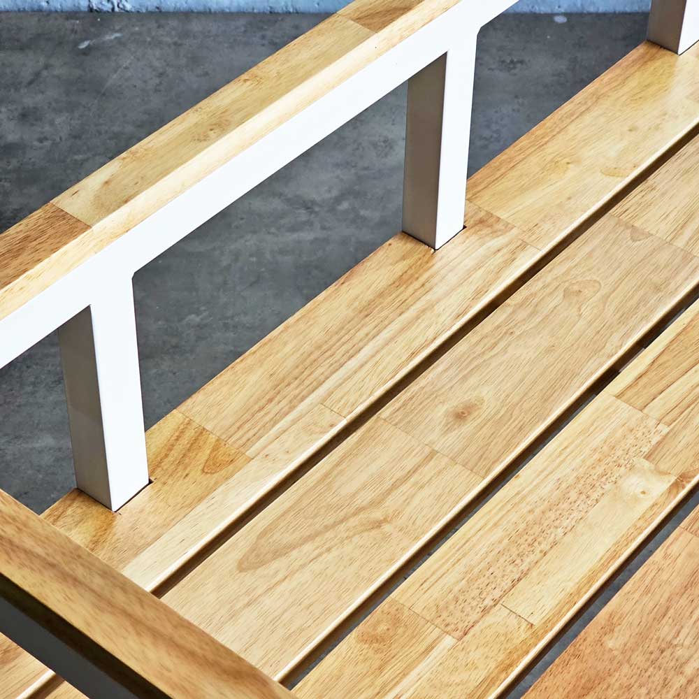 Ghế băng có tay tựa 95x46x60cm gỗ cao su Ghế băng có tay tựa 95x46x60cm gỗ cao su - hình 2