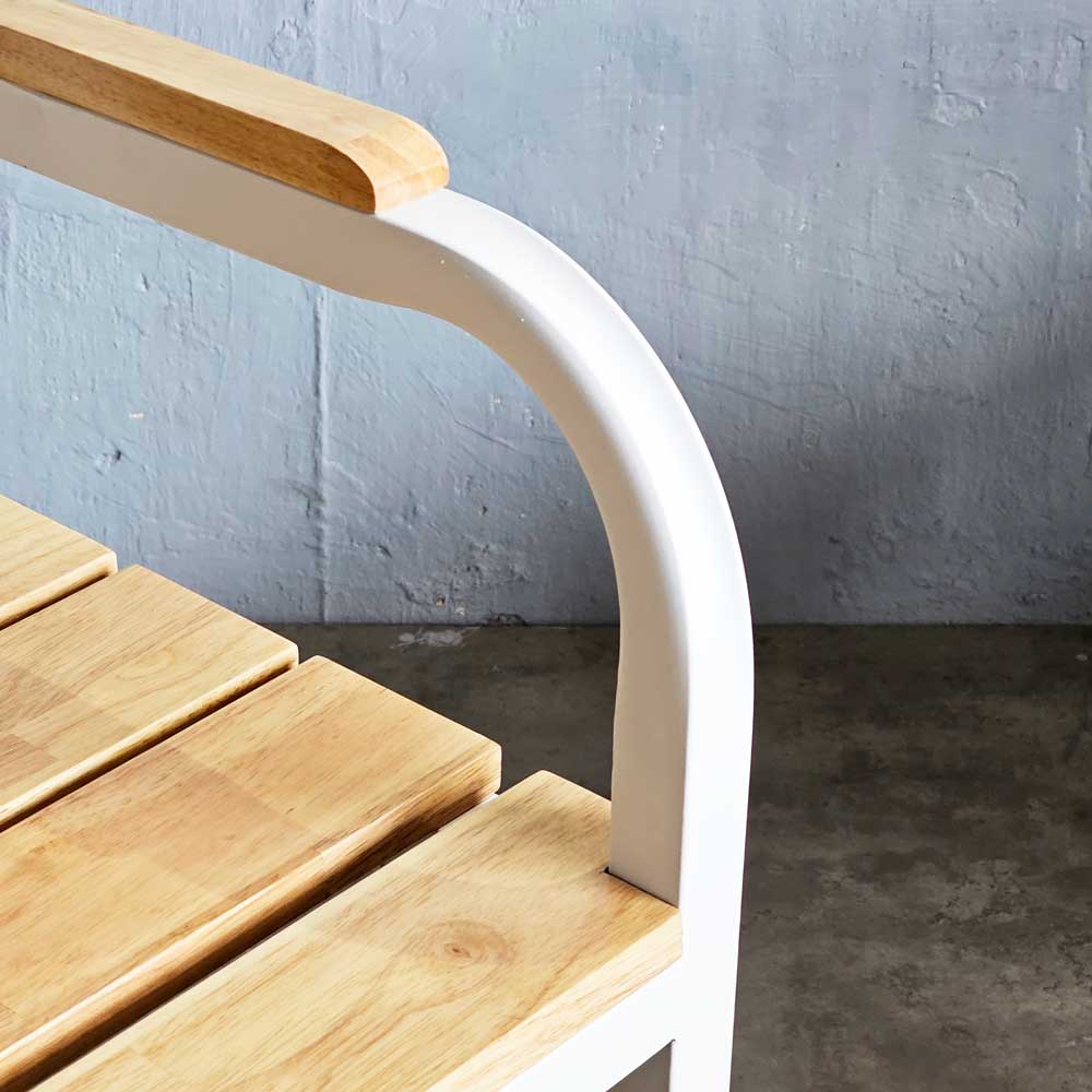 Ghế băng có tay tựa 95x46x60cm gỗ cao su Ghế băng có tay tựa 95x46x60cm gỗ cao su - hình 3