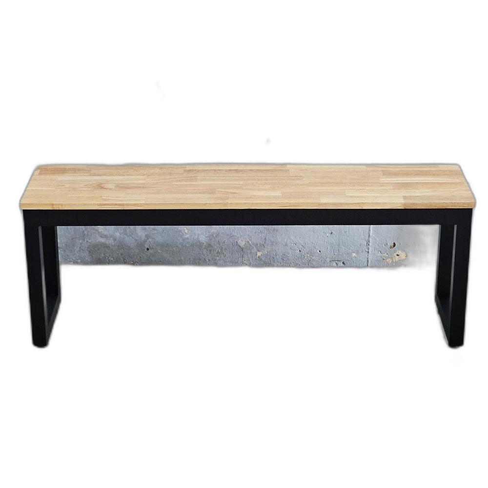 Ghế băng dài 120x30x45cm gỗ cao su Ghế băng dài 120x30x45cm gỗ cao su