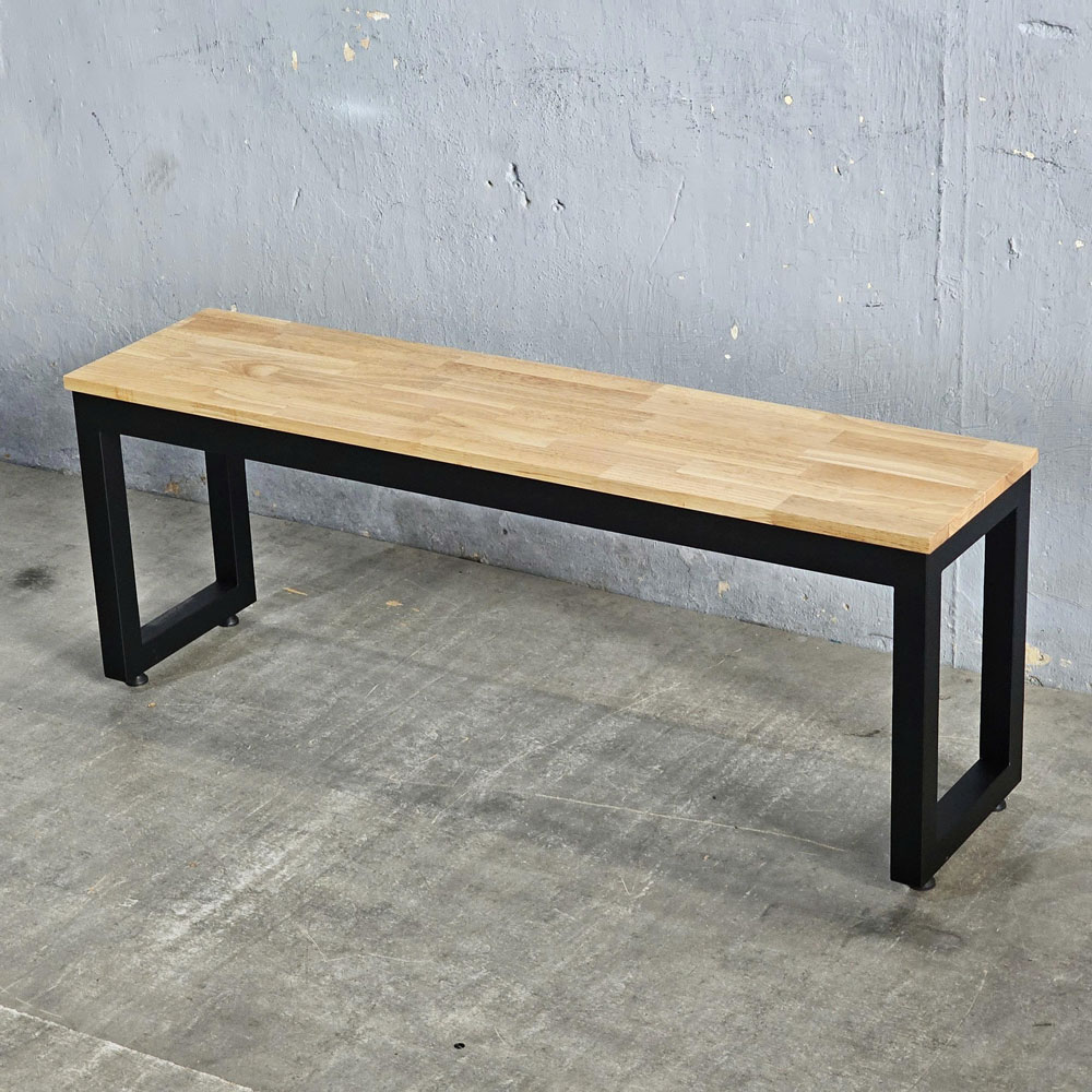 Ghế băng dài 120x30x45cm gỗ cao su Ghế băng dài 120x30x45cm gỗ cao su - hình 2
