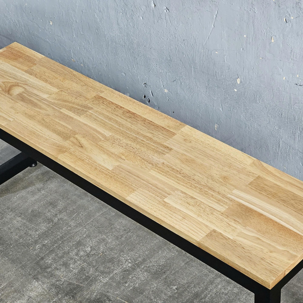 Ghế băng dài 120x30x45cm gỗ cao su Ghế băng dài 120x30x45cm gỗ cao su - hình 3